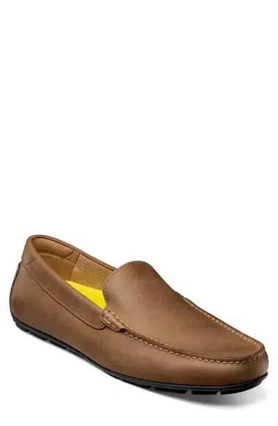 Florsheim Motor Moc Toe Venetian Driving Loafer In Brown Ch