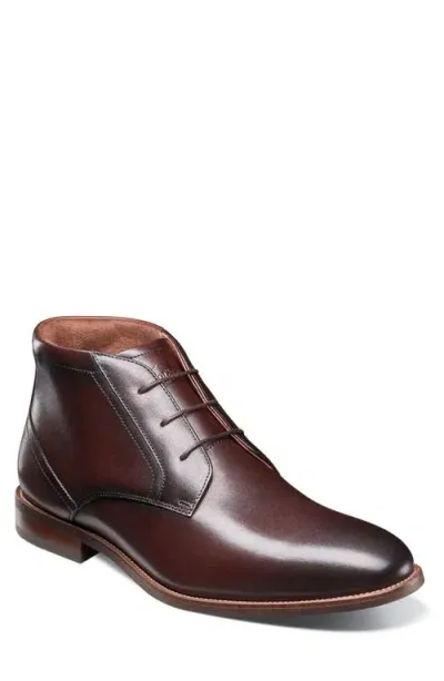 Florsheim Rucci Plain Toe Chukka Boot In Brown