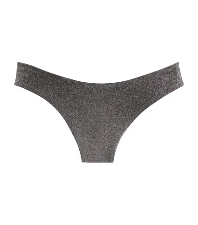 Form And Fold The 90s Staple Bikini Bottoms In Metallic