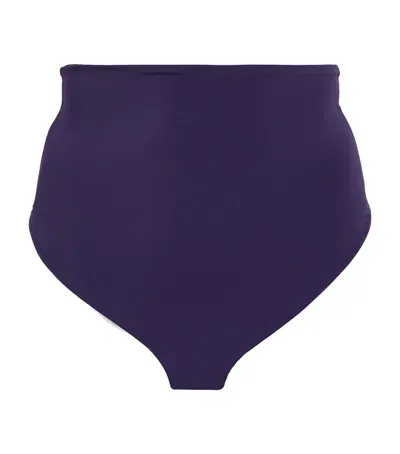 Form And Fold The Rise Bikini Bottoms In Purple