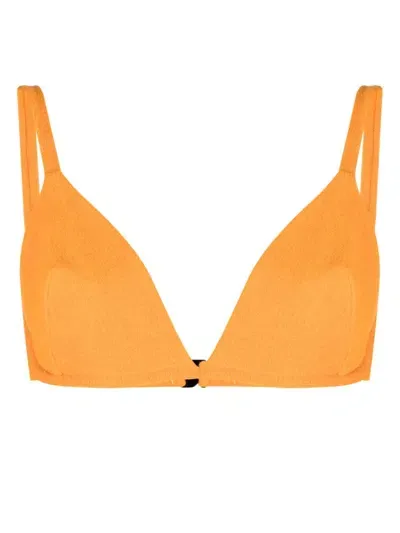 Form And Fold Orange The Triangle Bikini Top