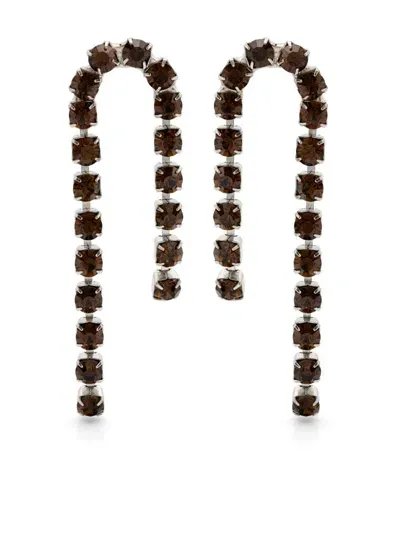 Forte Forte Crystal-embellished Earrings In Silver