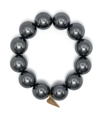 Forte Forte Faux-pearl Bracelet In Grey