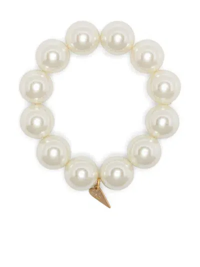 Forte Forte Faux-pearl Bracelet In White