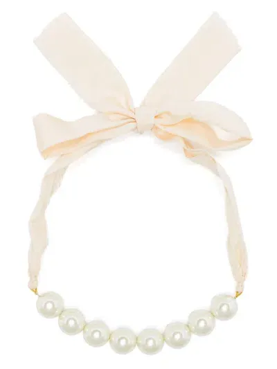 Forte Forte Faux-pearl Embellished Necklace In Neutrals