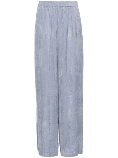 Forte Forte Corduroy Palazzo Pants In Grigio