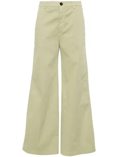 Forte Forte Wide-leg Trousers In Green