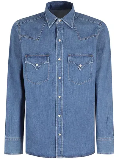 Fortela Texan Shirt Denim In Blue