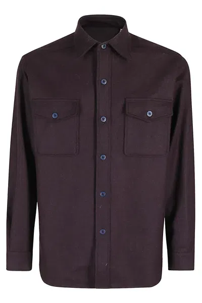 Fortela Over Shirt In Bgy Burgundy