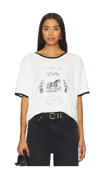 Found X Revolve Graphic Tee In White