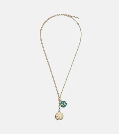 Foundrae Dream & Reverie 18kt Gold Charm Necklace With Diamonds