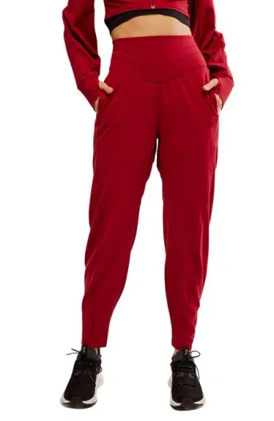 Fp Movement By Free People Fp Movement Never Better Sweatpants In Crimson