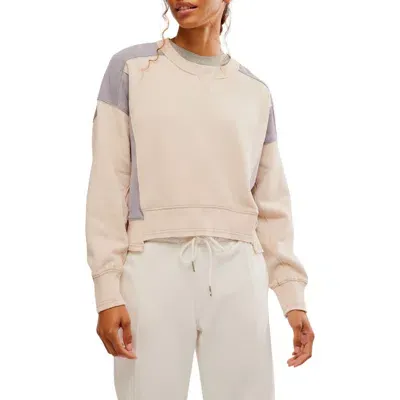 Fp Movement By Free People Intercept Colorblock Sweatshirt In Homeplate/trailblaze