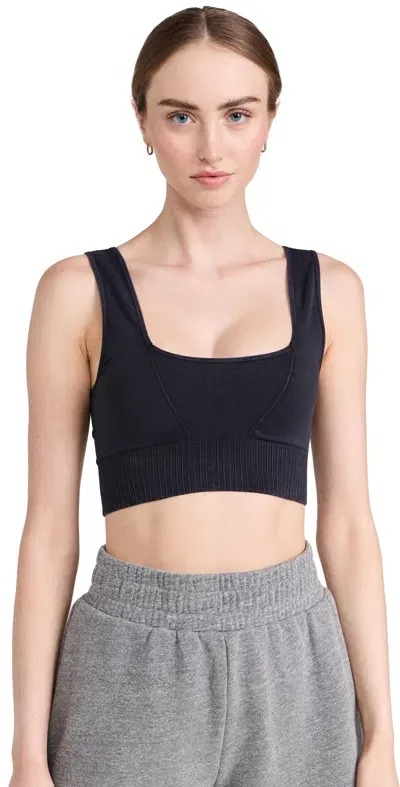 Fp Movement Square Neck Good Karma Bra Black