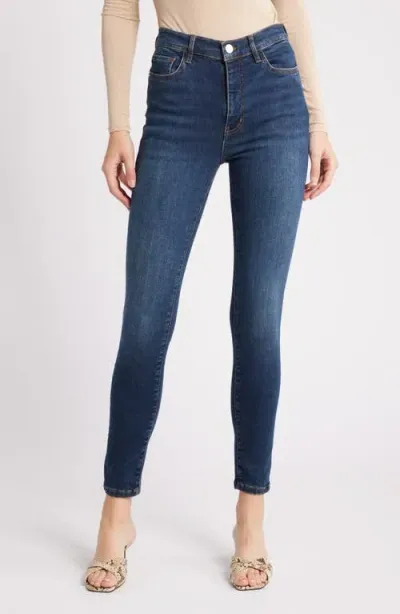 Frame Le High Waist Skinny Jeans In Moonflower