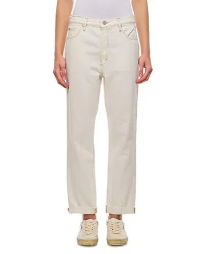 Frame Le Mec Cropped Jeans In White