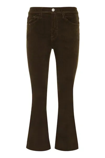 Frame Le Crop Mini Boot Jeans In Brown