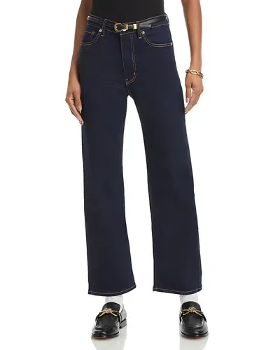 Frame Le Sleek Straight High Rise Cropped Jeans In Stargirl