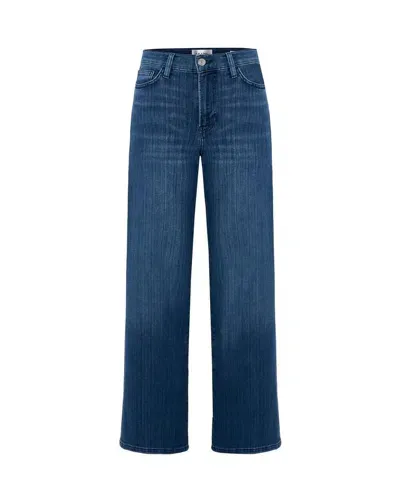 Frame Le Slim Wide Leg Jeans In Blue