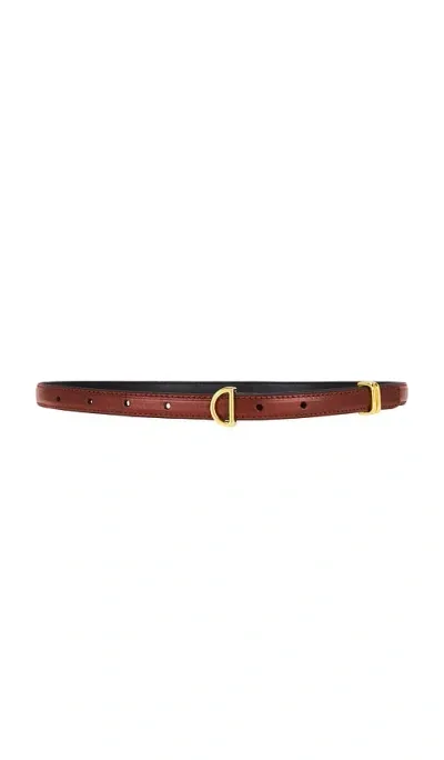 Frame Petit Crescent Belt In 烟草色