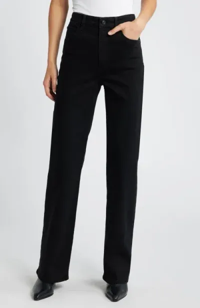 Frame The Arrow High Waist Straight Leg Jeans In Smokescreen