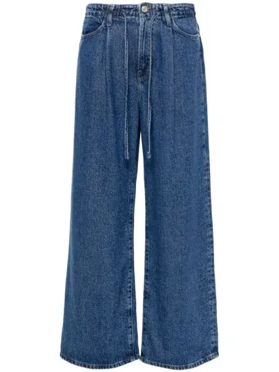 Frame Wide-leg Jeans In 蓝色