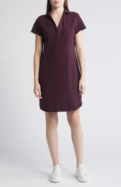 Frank & Eileen Lauren Polo Dress In Blackberry