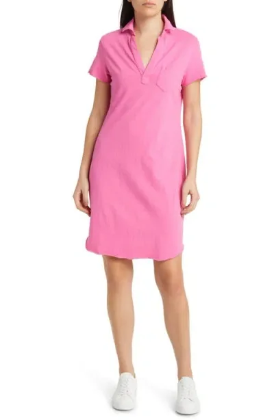 Frank & Eileen Lauren Polo Dress In Magenta