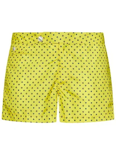 Franzese Collection Franzese Napoli James Bond Swimsuit In Yellow