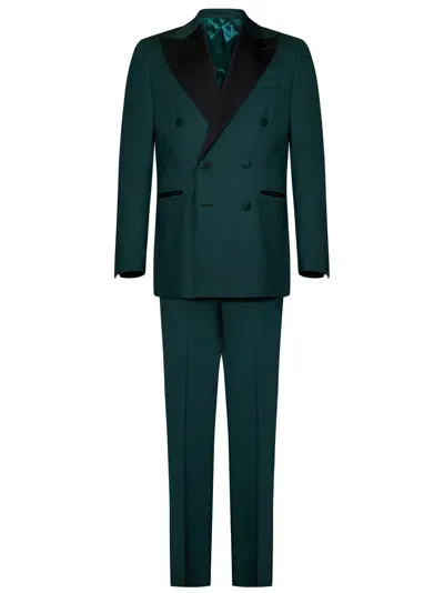 Franzese Collection Franzese Napoli Tom Ford Model Suit In Green