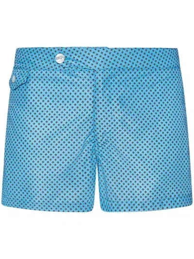 Franzese Collection James Bond Swim Shorts In Blue