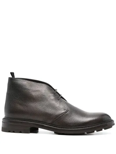 Fratelli Rossetti Leather Ankle Boots In Brown