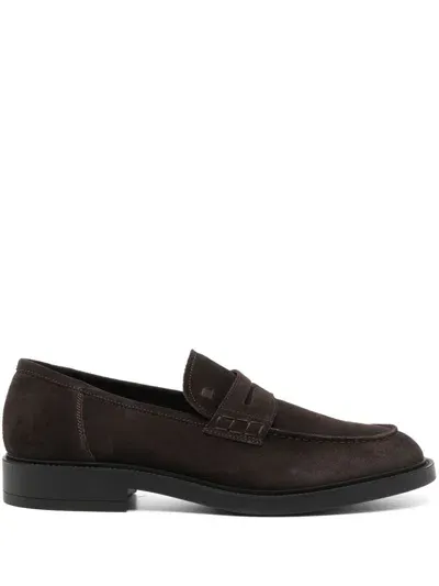 Fratelli Rossetti Suede Loafers In Brown