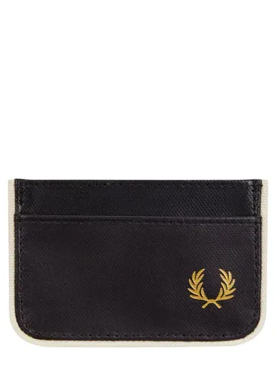 Fred Perry Card Holder "laurel Wreath" In Black