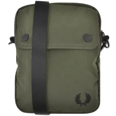 Fred Perry Crinkle Nylon Side Bag Green