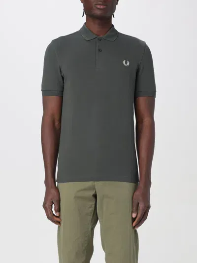 Fred Perry Polo Shirt  Men Color Olive