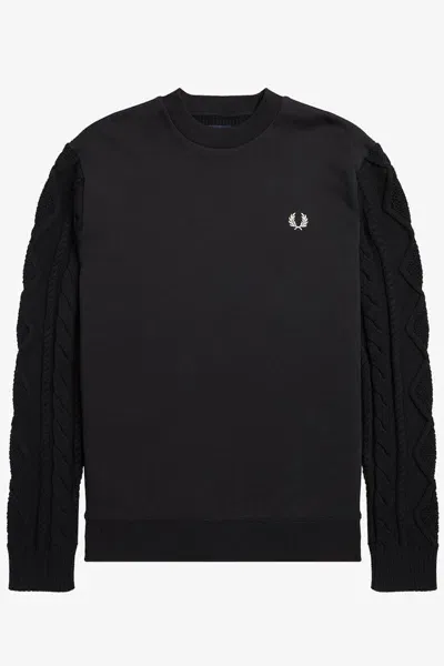 Fred Perry Sweatshirt In Black