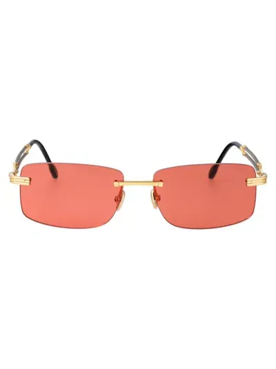 Fred Sunglasses In 30s Shiny Endura Gold / Bordeaux