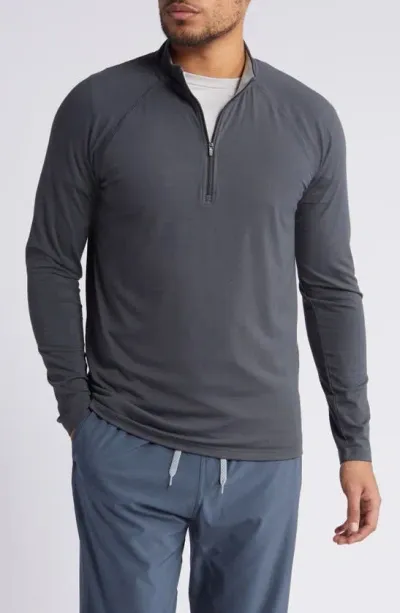 Free Fly Flex Performance Quarter Zip Pullover In Black Sand