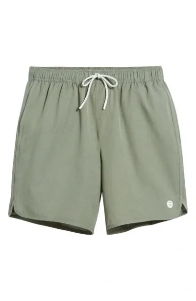 Free Fly Reverb Water Resistant Hybrid Performance Shorts In Agave Green