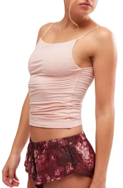 Free People Anywhere Anytime Tank In Peach Whip