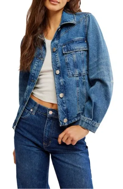 Free People Jade Denim Jacket In High Dive