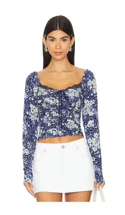 Free People Oberteil Layer It On Me In Blue