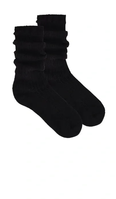 Free People Staple Slouch Socks In Black