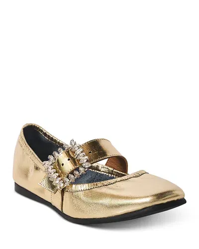 Free People Women's Ursa Gemini Mary Jane Ballet Flats In Champagne