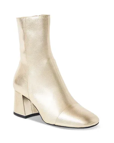 Free People Women's Wisteria Ankle Boots In Champagne Metallic