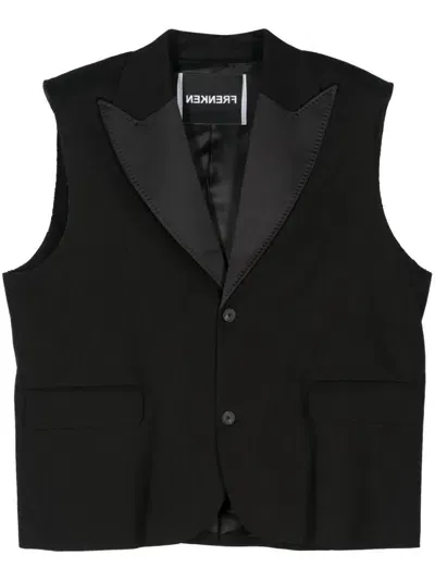 Frenken Sleeveless Blazer In Black