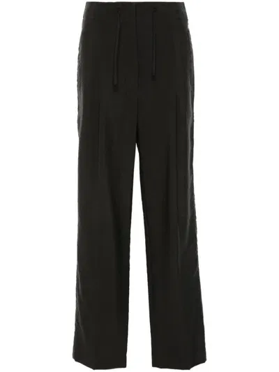 Frenken Waist String Trousers In Black