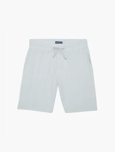 Frescobol Carioca Augusto Terry Cotton Shorts In Halogen Grey