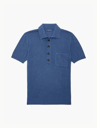 Frescobol Carioca Clemente Knit Polo In Summer Night